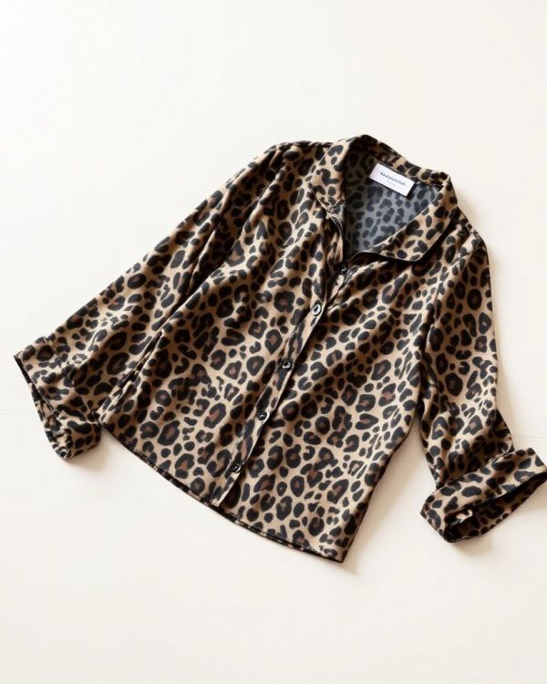 Leopard Silk Blouse
